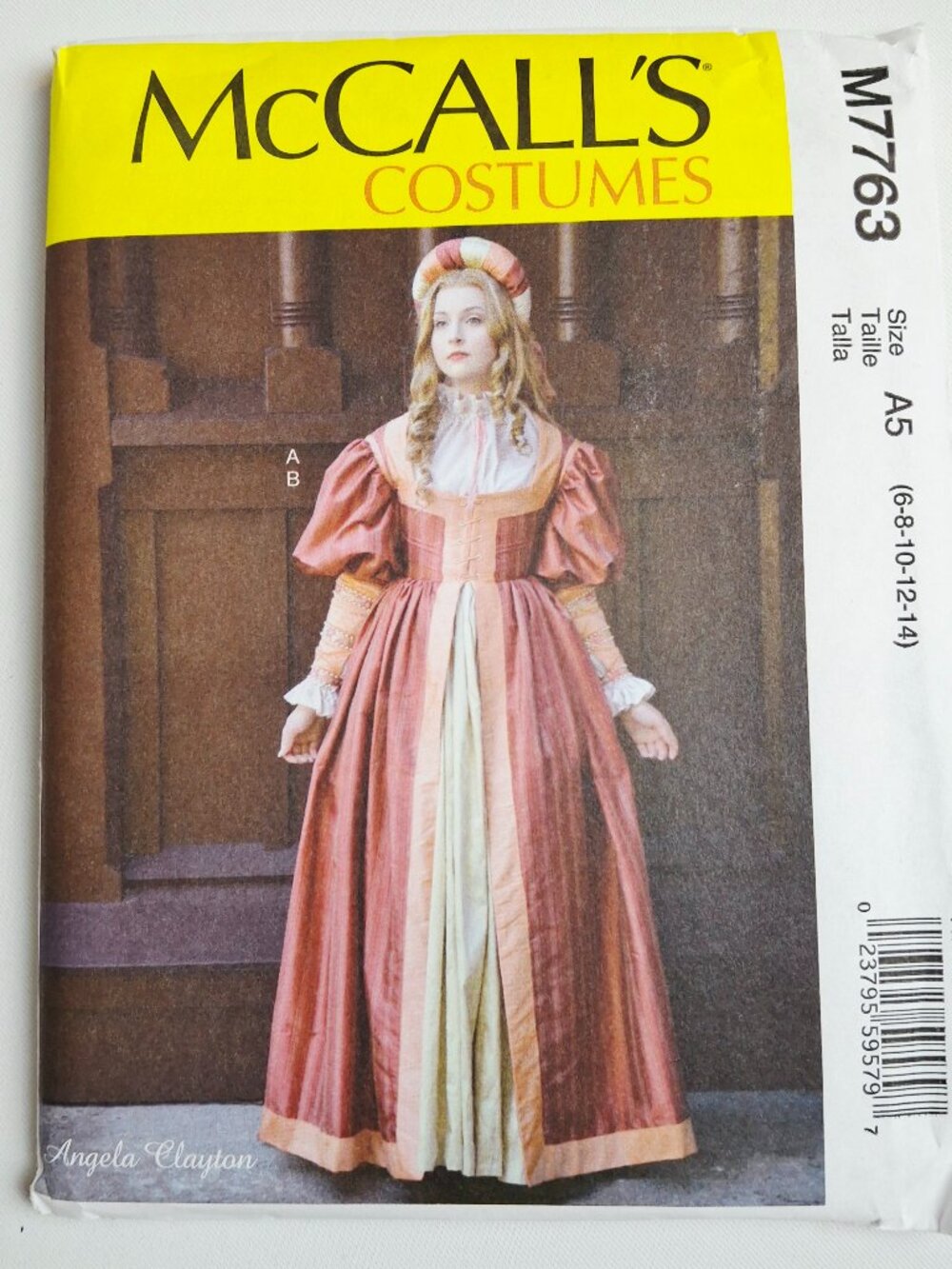 McCall's 7763 Sz 6-14 Italian Renaissance Gown & Skirt Costume Pattern Uncut